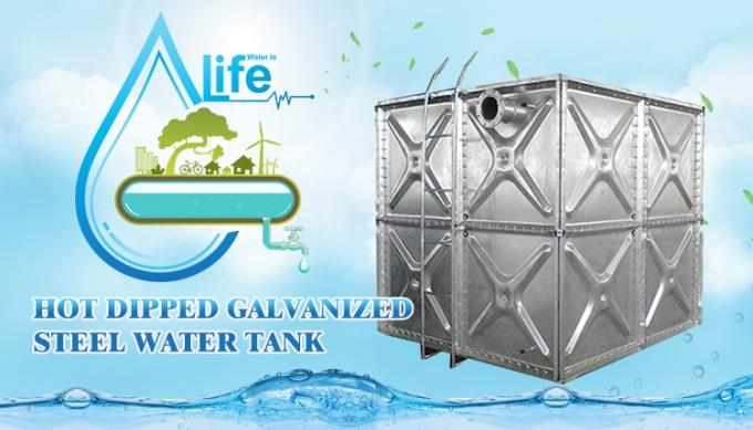 Sectional Bolted Hot Dip Galvanized Carbon Steel Water Tank For Irrigation 0